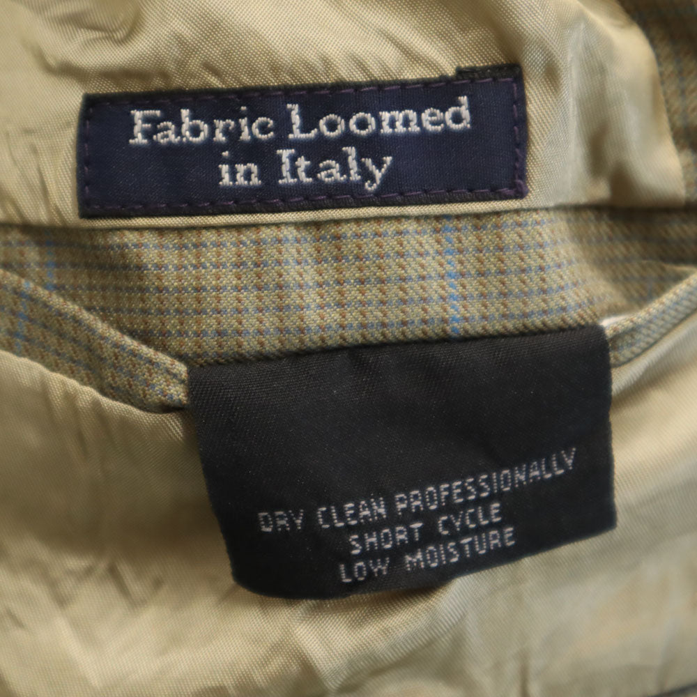 Burberrys バーバリーズ 90s USA製 オールド チェック柄 テーラードジャケット ベージュ 他 肩パッドあり メンズ