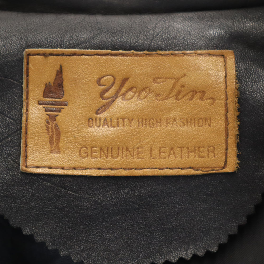 yoo tin レザージャケット ブラック 他 レディース