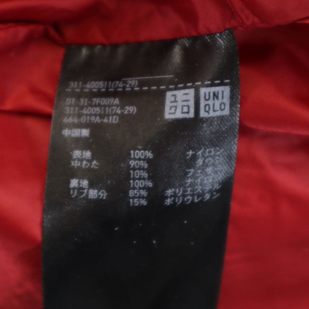 UNIQLO ユニクロ シームレス ダウンジャケット M レッド メンズ