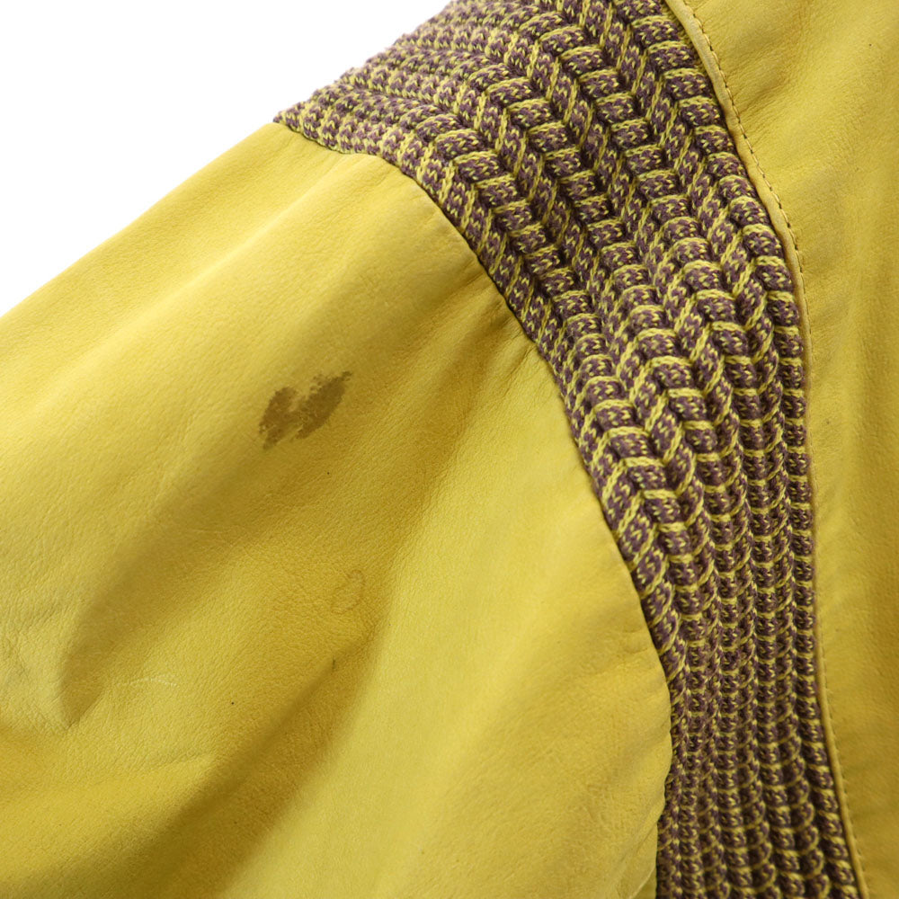 Bizzairo 90s イタリア製 オールド コットンジャケット 50 イエロー ブルゾン メンズ