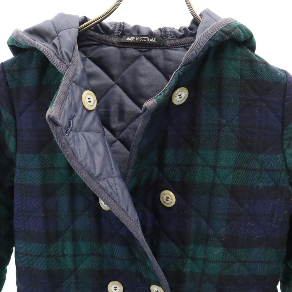 Traditional Weatherwear トラディショナルウェザーウェア スコットランド製 ブラックウォッチ キルティングジャケット 32 ネイビー 他 レディース