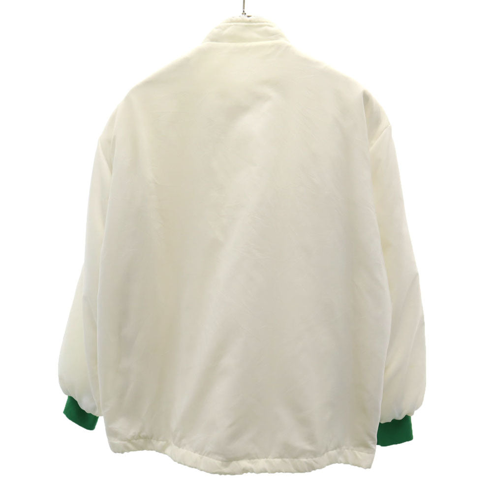 VINTAGE ヴィンテージ 80s USA製 レーサージャケット ヴィンテージ ナイロンジャケット L ホワイト 裏起毛 IDEALジップ メンズ