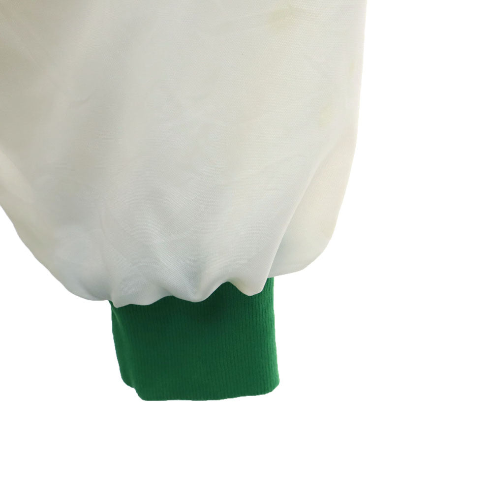 VINTAGE ヴィンテージ 80s USA製 レーサージャケット ヴィンテージ ナイロンジャケット L ホワイト 裏起毛 IDEALジップ メンズ