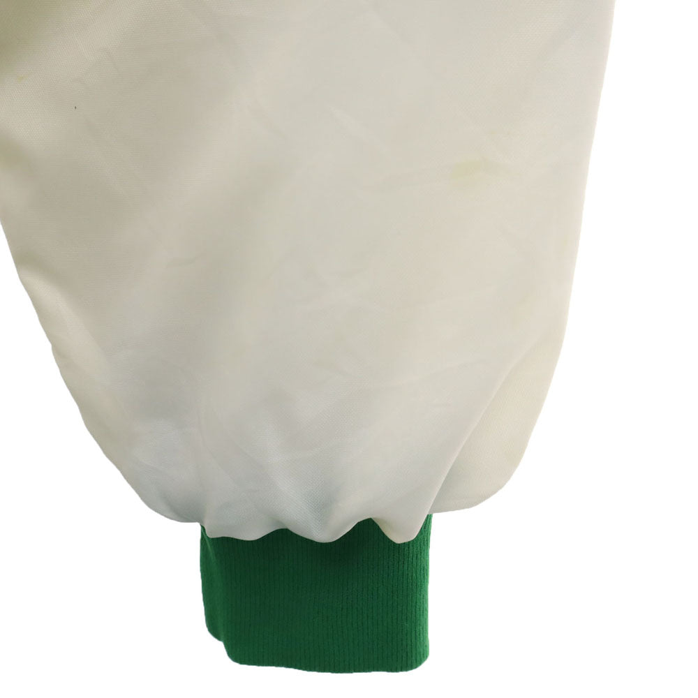 VINTAGE ヴィンテージ 80s USA製 レーサージャケット ヴィンテージ ナイロンジャケット L ホワイト 裏起毛 IDEALジップ メンズ