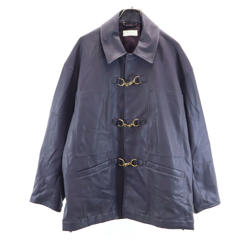 TAUPE 日本製 レザージャケット 2 パープル メンズ