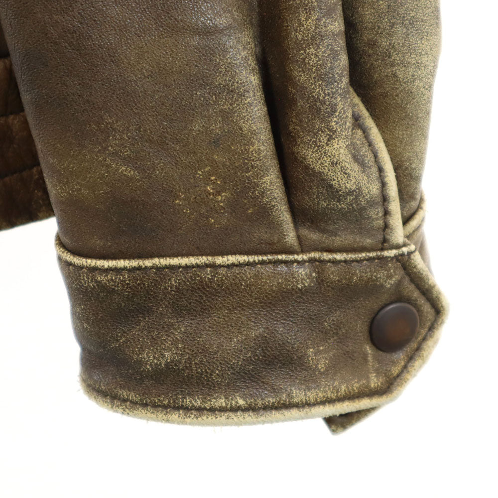 HARLEY DAVIDSON ハーレーダビッドソン 90s オールド フライトジャケット 40 ブラウン ライナー付き メンズ