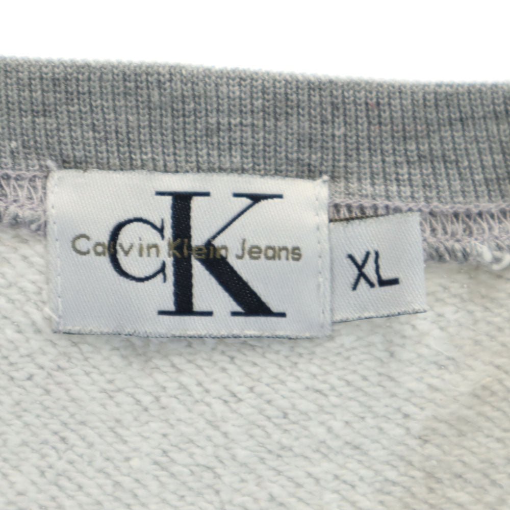 Calvin klein Jeans カルバンクラインジーンズ 90s オールド USA製 長袖 スウェット XL グレー トレーナー メンズ
