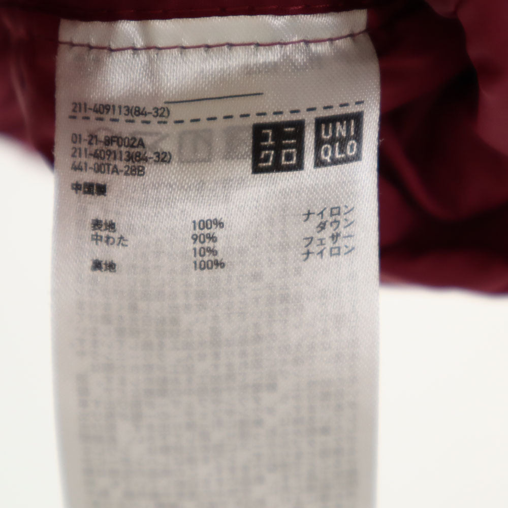 UNIQLO ユニクロ 長袖 ウルトラライトダウン シームレス パーカー M マゼンタ系 レディース