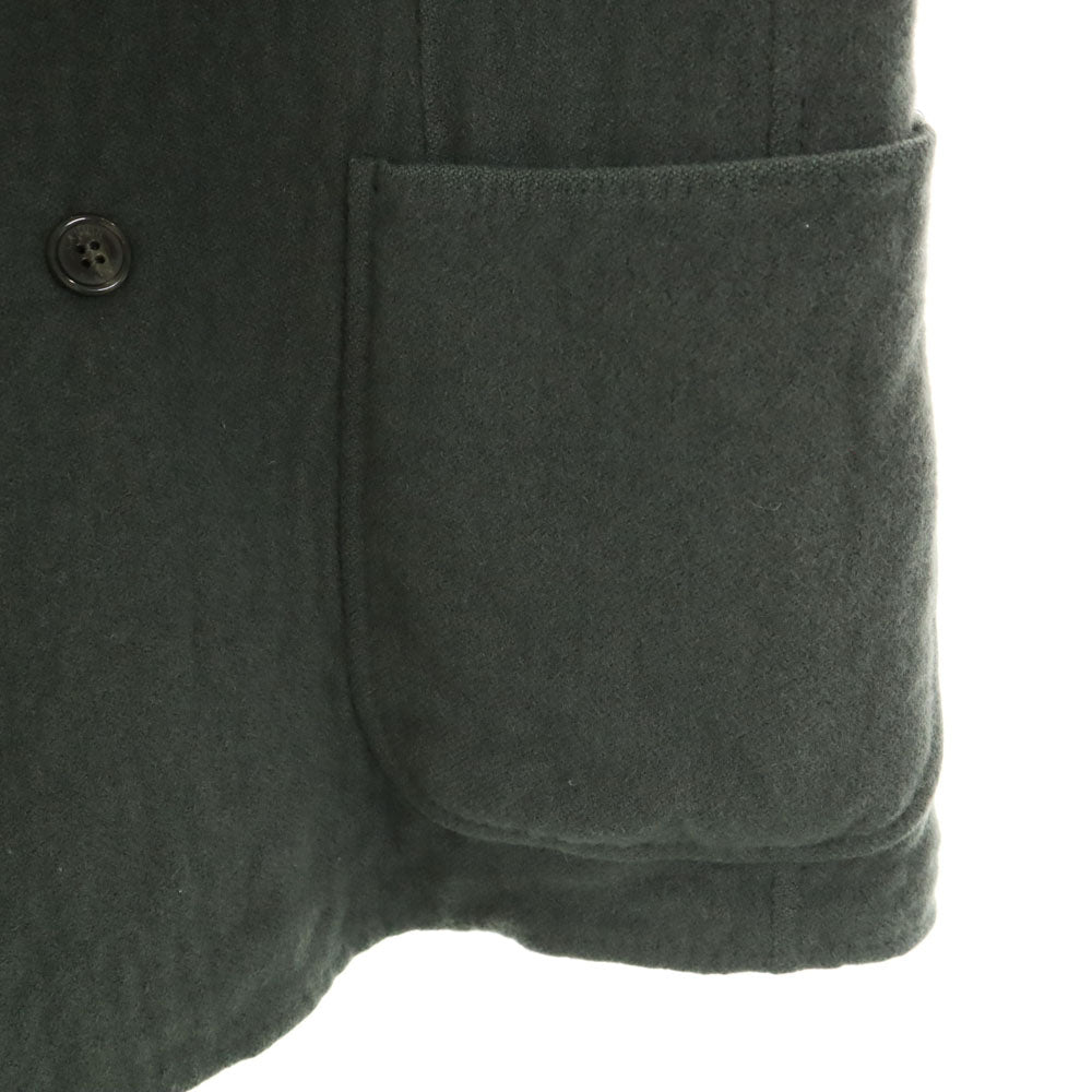 LANVIN ランバン 80s 90s ウールブレンド オールド テーラードジャケット S グレーカーキ 肩パッドあり メンズ