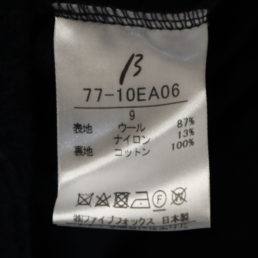 β ベータ 日本製 ウールジャケット 9 ネイビー レディース