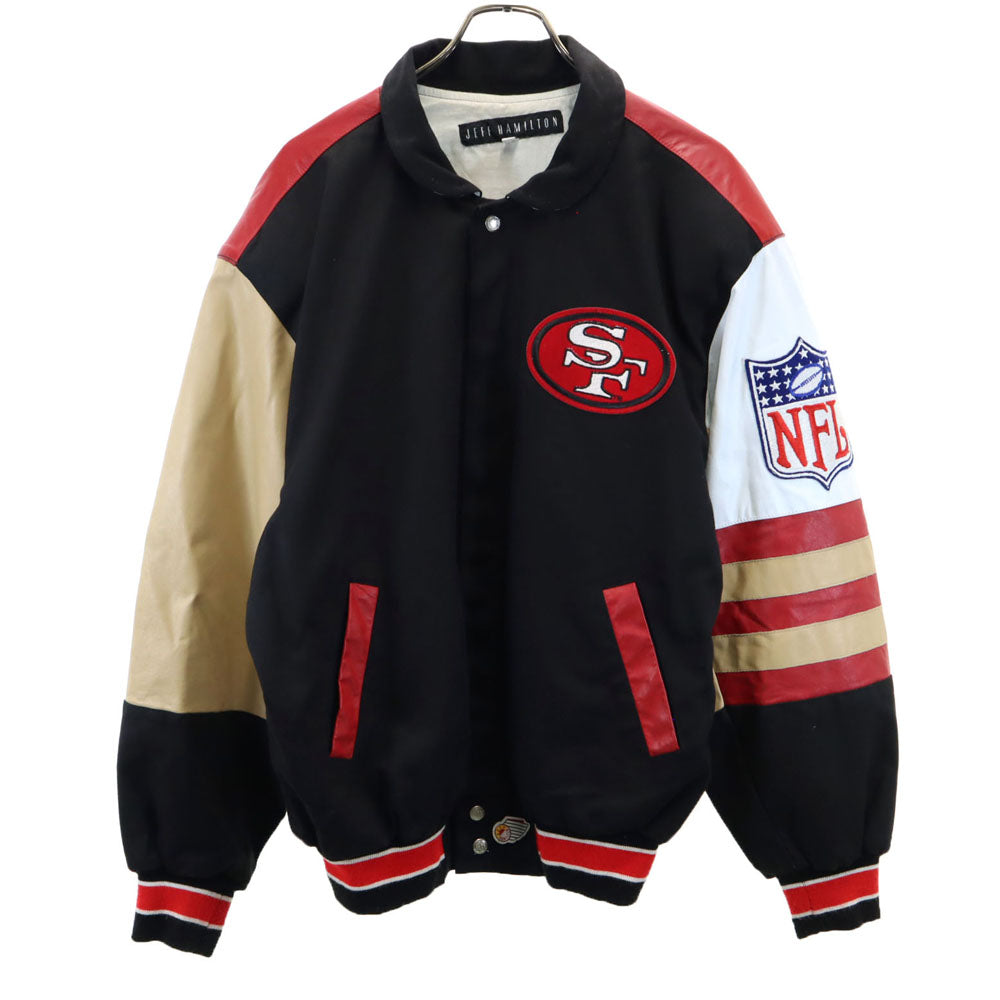 ジェフハミルトン スタジャン L ブラック メンズ