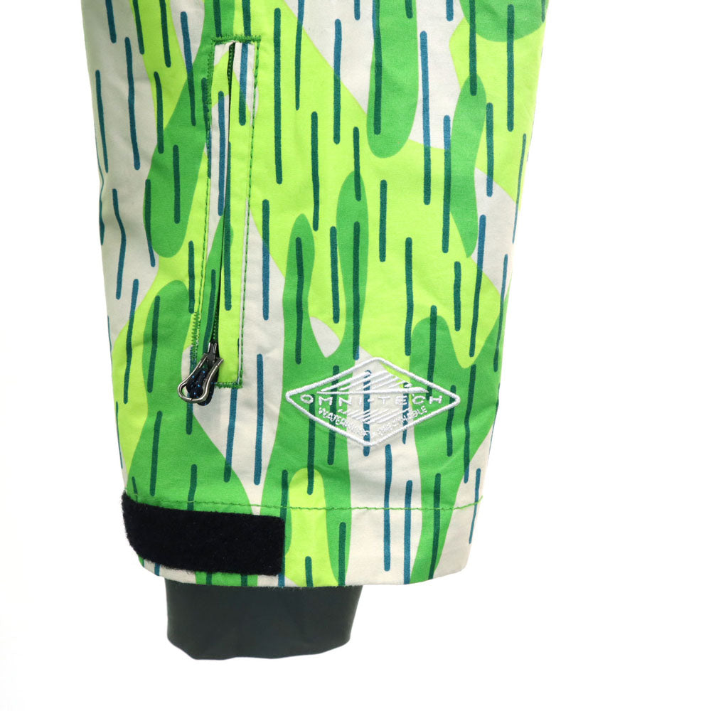 コロンビア 総柄 ウィンター ジャケット L グリーン系 Columbia アウトドア OMNI-TECH メンズ