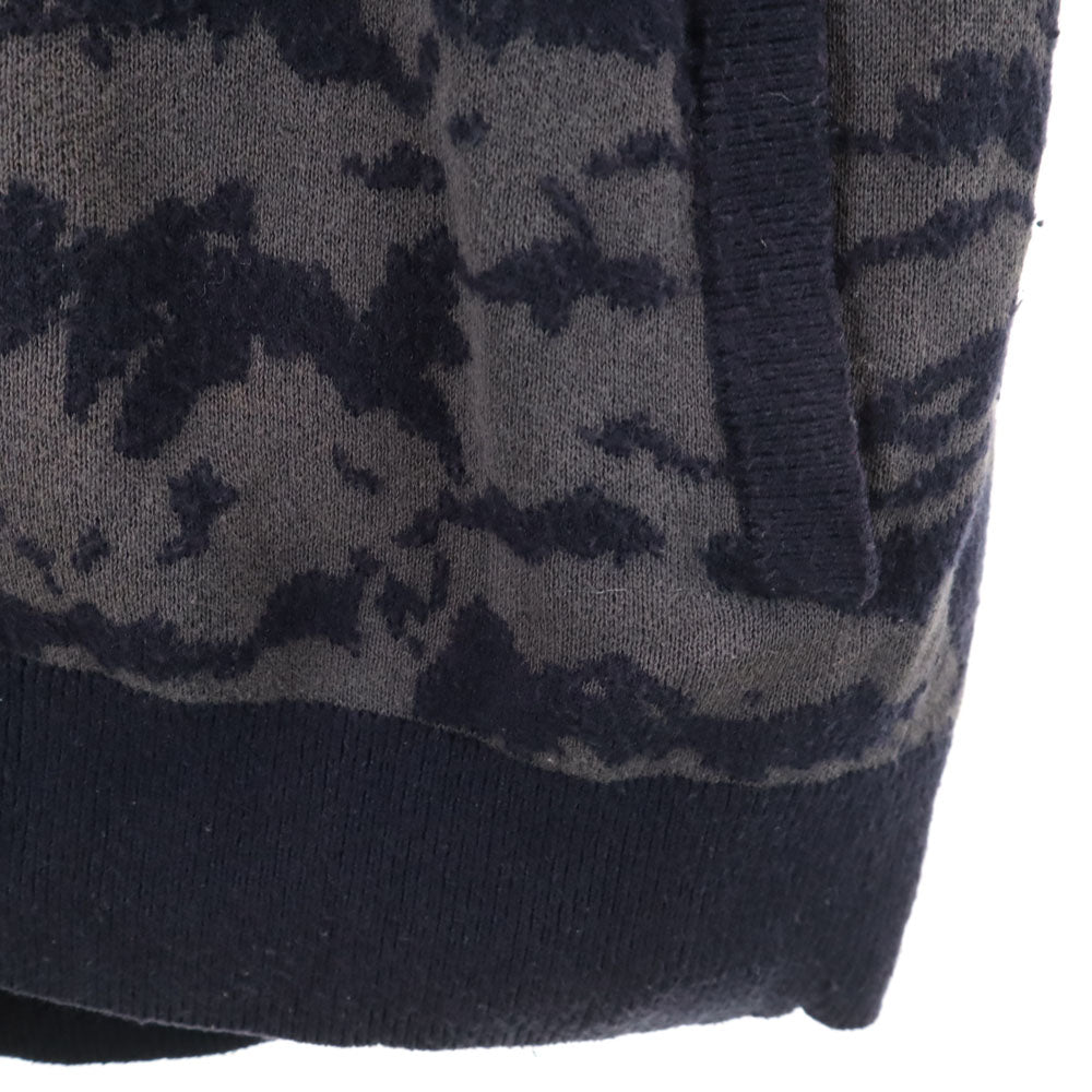 ALLSAINTS オールセインツ 総柄 ニットジャケット XS ネイビー 他 メンズ