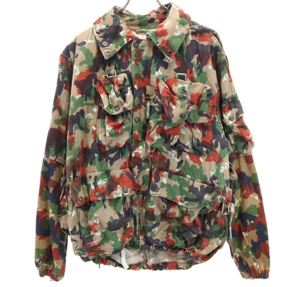 SWISS ARMY スイス軍 70s ヴィンテージ アルペンカモ M60 アルペンカモ ミリタリージャケット カーキ メンズ