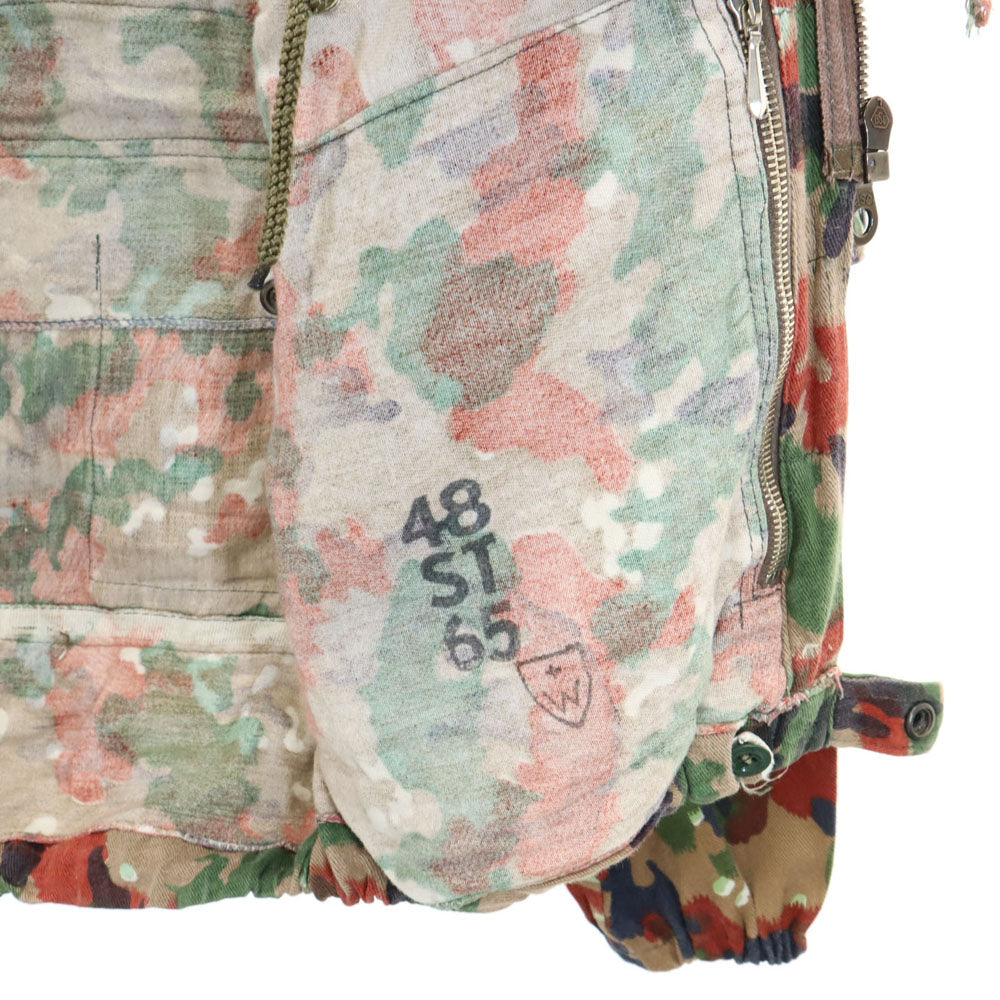 SWISS ARMY スイス軍 70s ヴィンテージ アルペンカモ M60 アルペンカモ ミリタリージャケット カーキ メンズ