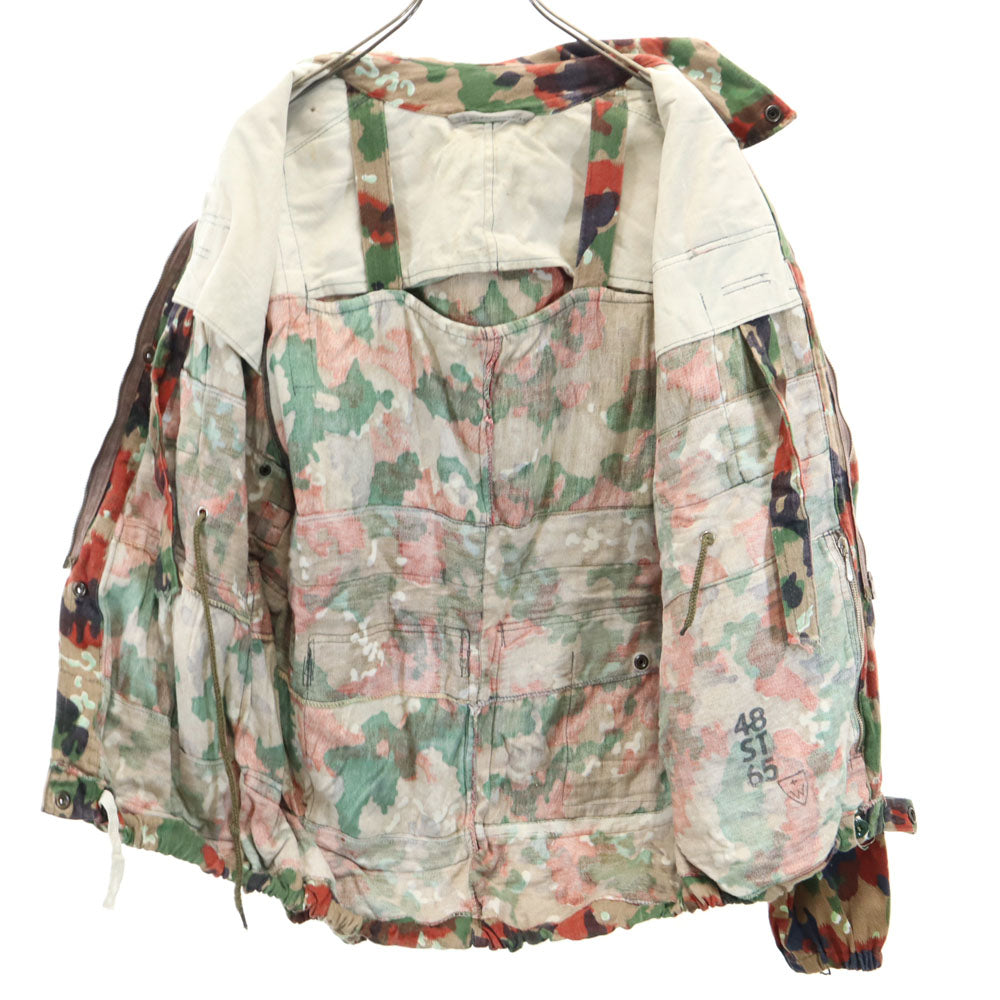 SWISS ARMY スイス軍 70s ヴィンテージ アルペンカモ M60 アルペンカモ ミリタリージャケット カーキ メンズ