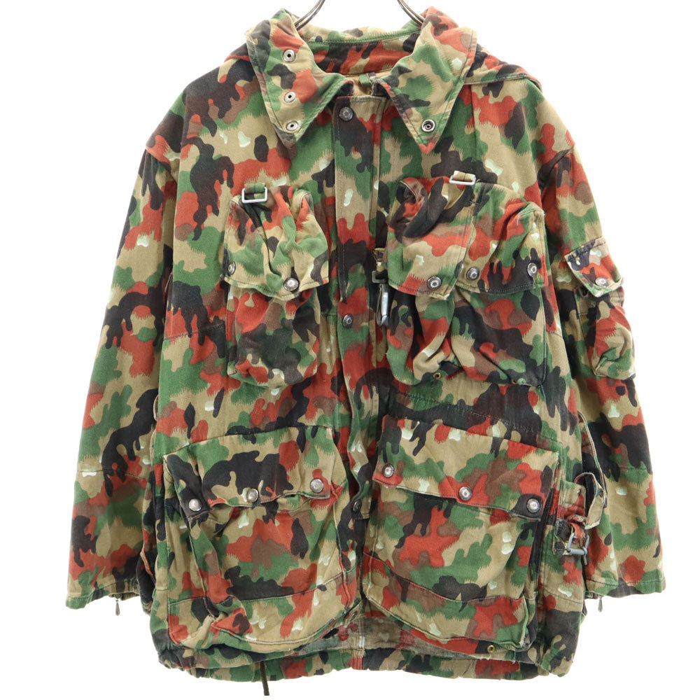 SWISS ARMY スイス軍 70s ヴィンテージ アルペンカモ M60 アルペンカモ ミリタリージャケット カーキ メンズ