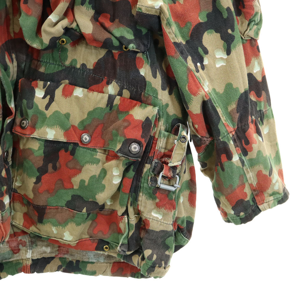 SWISS ARMY スイス軍 70s ヴィンテージ アルペンカモ M60 アルペンカモ ミリタリージャケット カーキ メンズ
