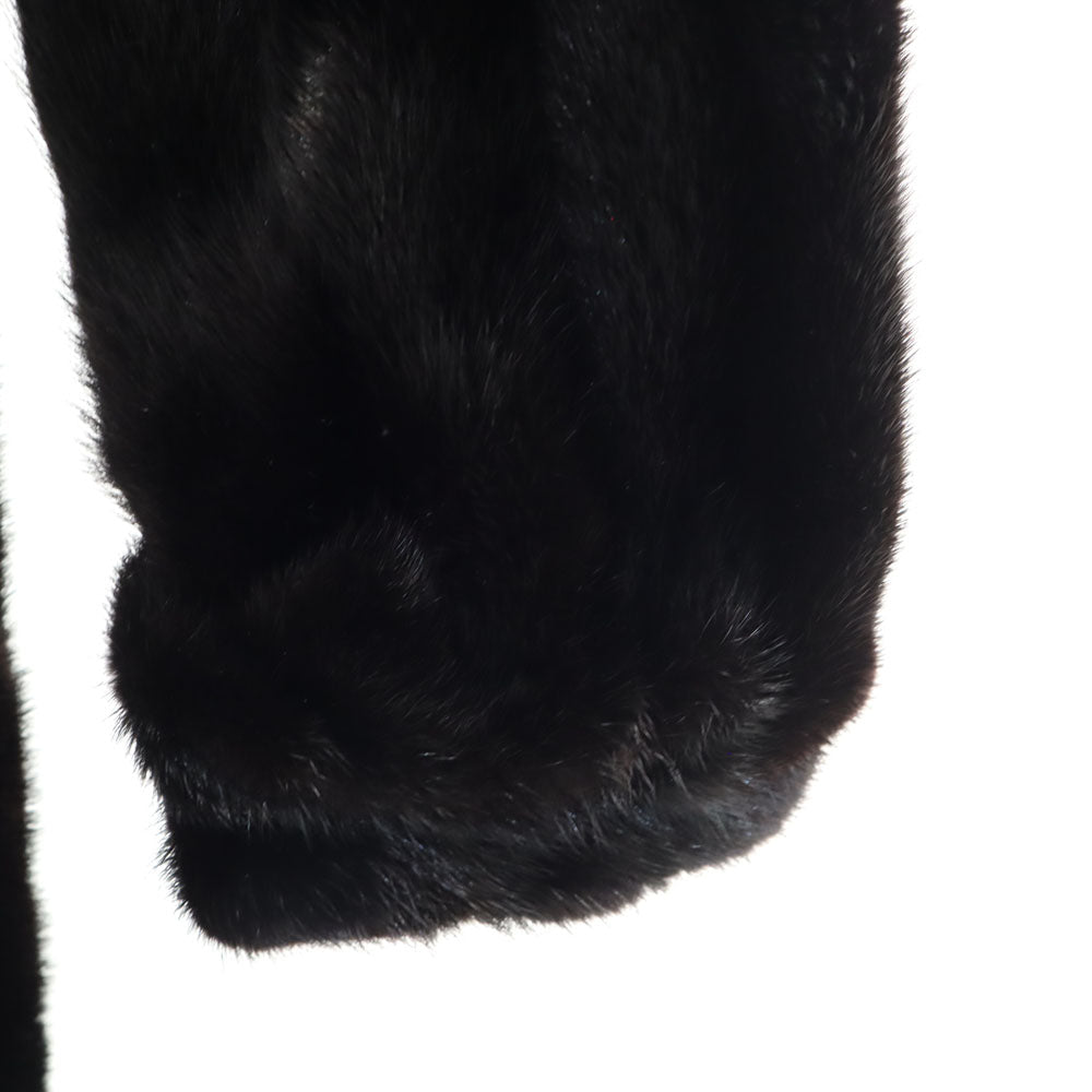 SAGA MINK サガミンク ミンクファー 毛皮コート 13 ブラック ハーフコート レディース