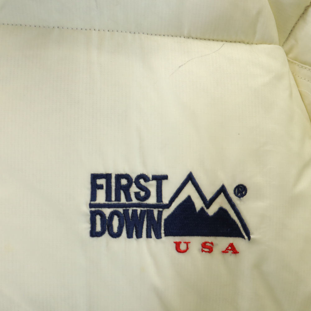 FIRSTDOWN ファーストダウン ダウンジャケット M アイボリー系 メンズ