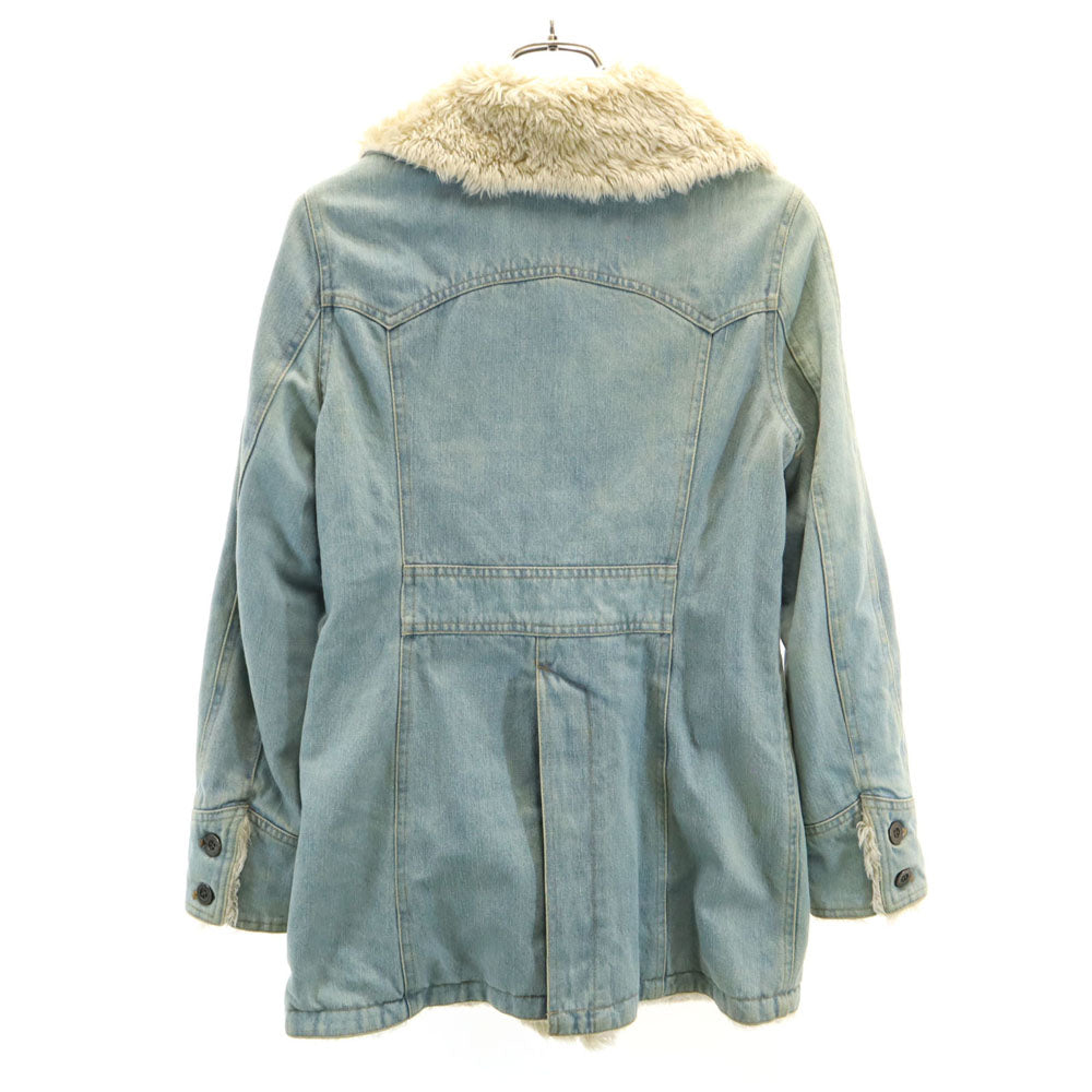 HYSTERICS ヒステリックス 日本製 デニムジャケット FREE アイスブルー 裏ボア レディース
