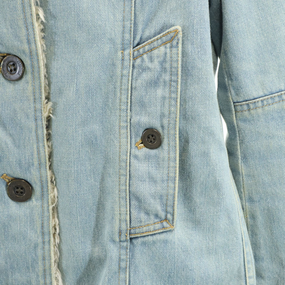 HYSTERICS ヒステリックス 日本製 デニムジャケット FREE アイスブルー 裏ボア レディース