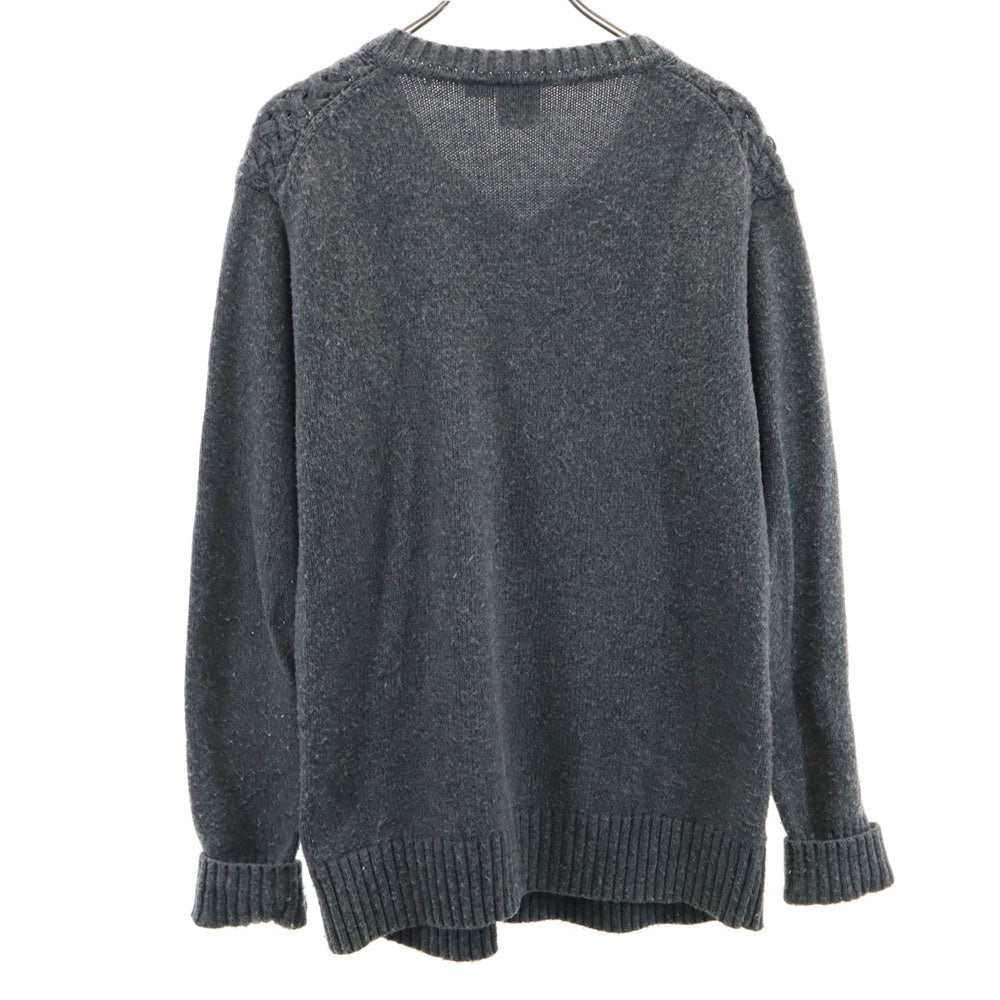 ARMANI EXCHANGE アルマーニエクスチェンジ 長袖 Vネック セーター M チャコールグレー ニット メンズ