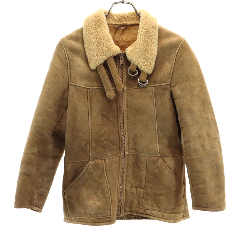 ムートンジャケット ブラウン レディース