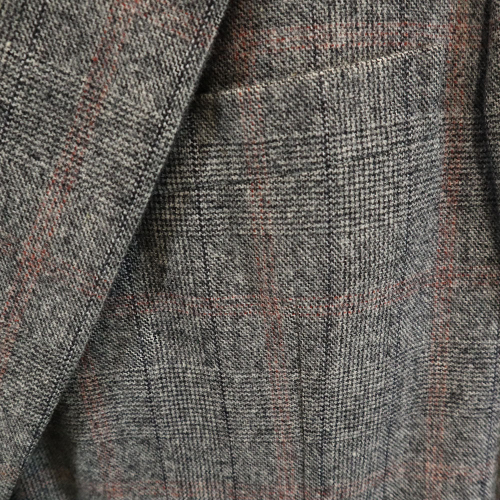 Burberrys バーバリーズ 90s オールド グレンチェック テーラードジャケット AB4 グレー ブレザー メンズ