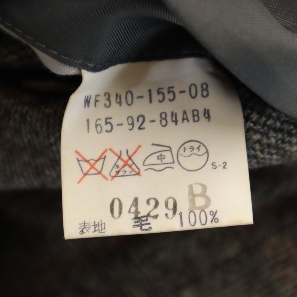 Burberrys バーバリーズ 90s オールド グレンチェック テーラードジャケット AB4 グレー ブレザー メンズ