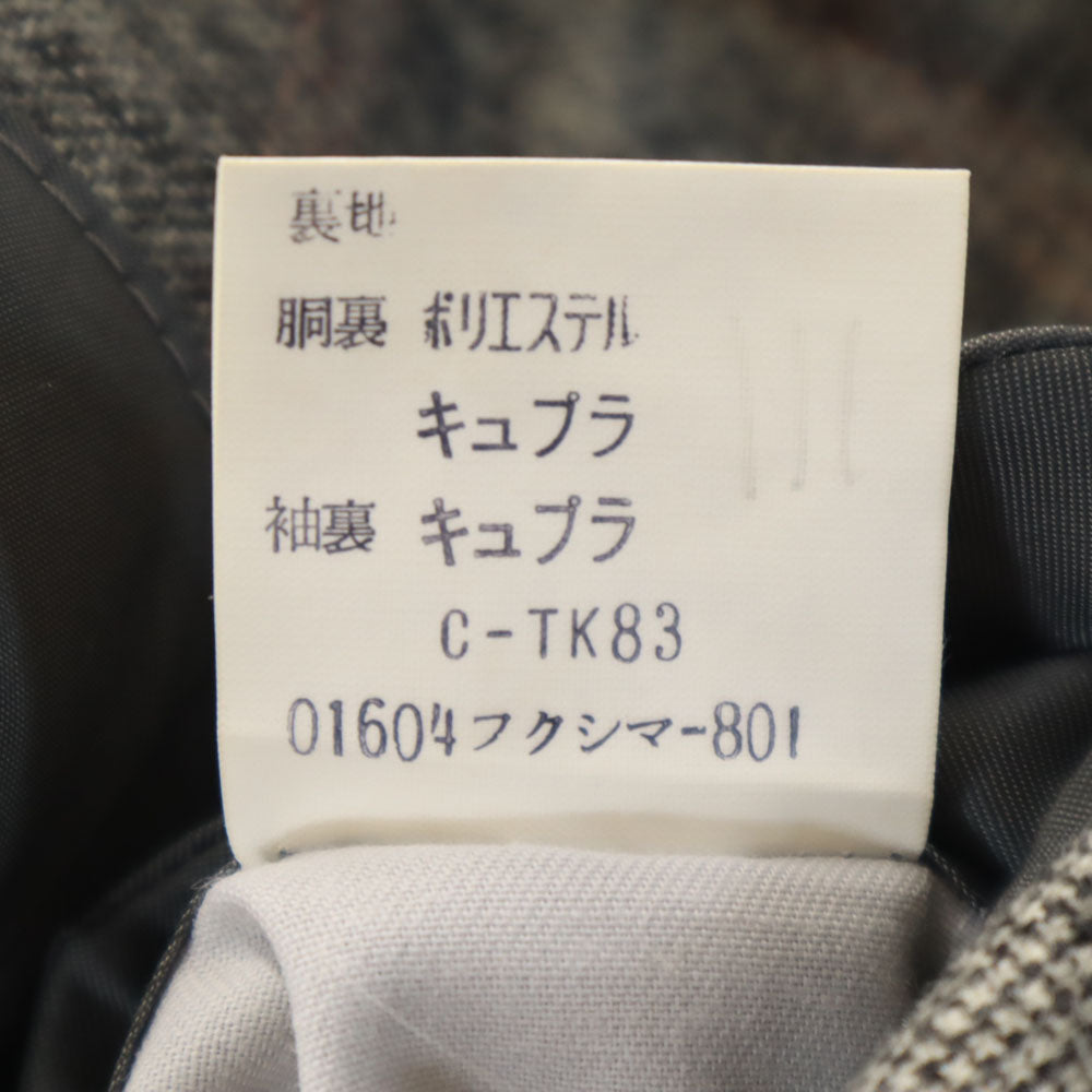 Burberrys バーバリーズ 90s オールド グレンチェック テーラードジャケット AB4 グレー ブレザー メンズ