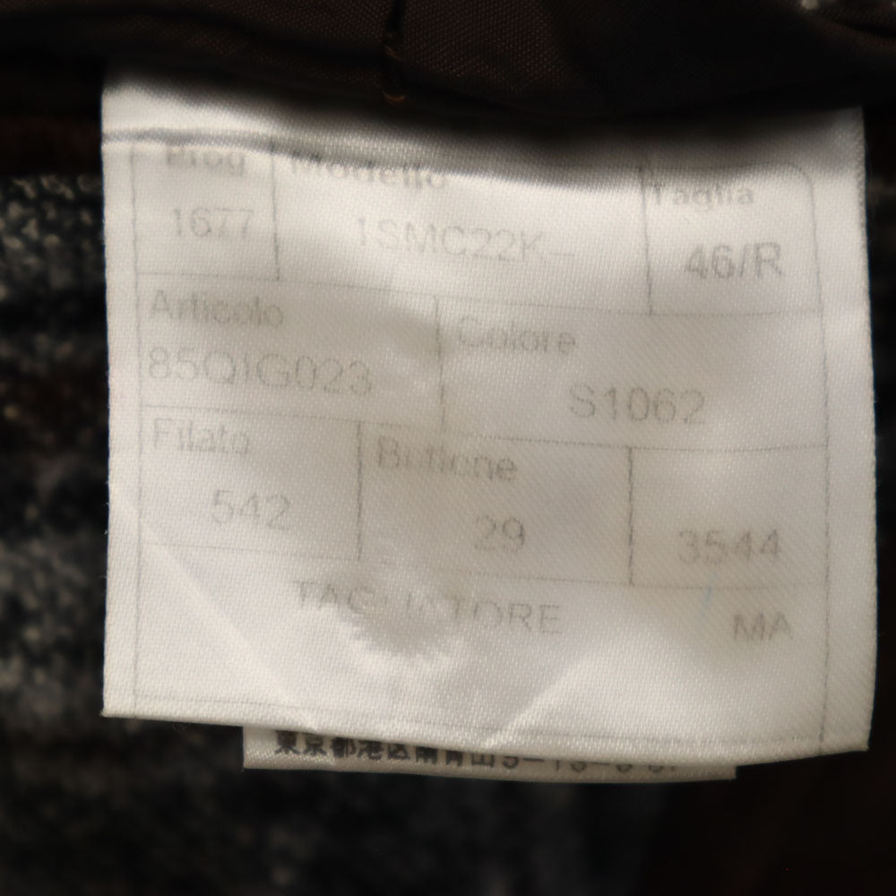 TAGLIATORE タリアトーレ イタリア製 チェック柄 テーラードジャケット 46 グレー ブレザー メンズ