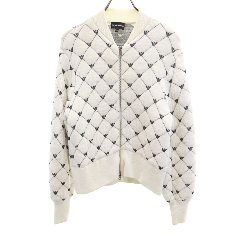 Emporio Armani エンポリオアルマーニ フリース ジャケット 38 ホワイト レディース