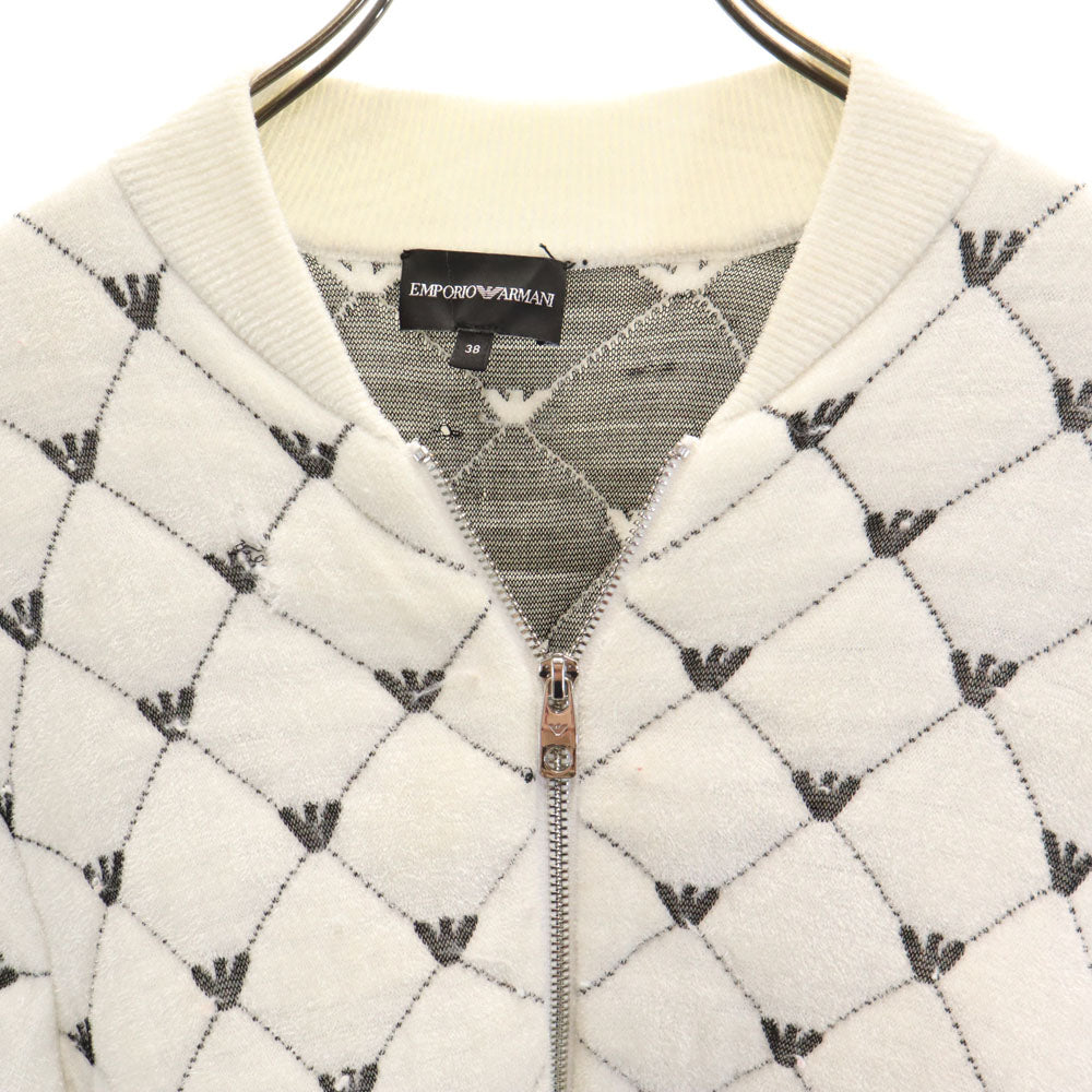 Emporio Armani エンポリオアルマーニ フリース ジャケット 38 ホワイト レディース