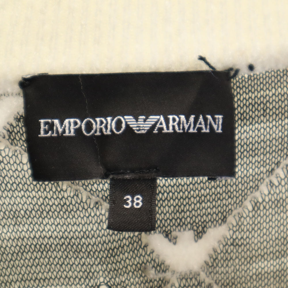 Emporio Armani エンポリオアルマーニ フリース ジャケット 38 ホワイト レディース