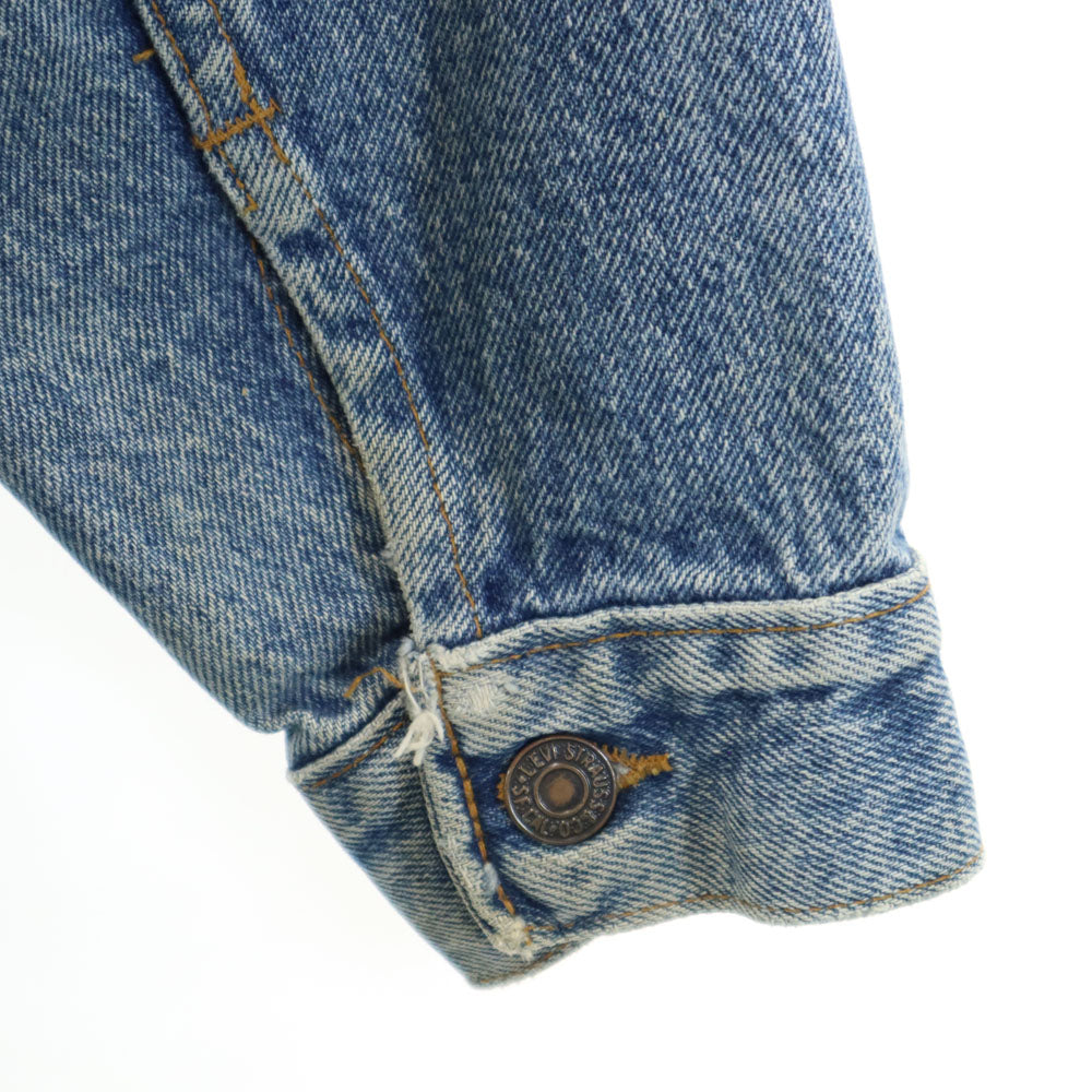 Levi's リーバイス 80s オールド USA製 57508-0218 4th デニムジャケット M ブルー ハンドウォーマーポケット キッズ