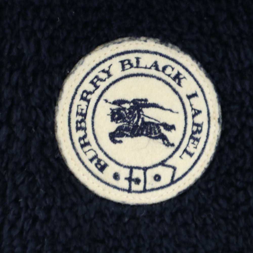バーバリーブラックレーベル リバーシブル フリースジャケット L ネイビー BURBERRY BLACK LABEL メンズ