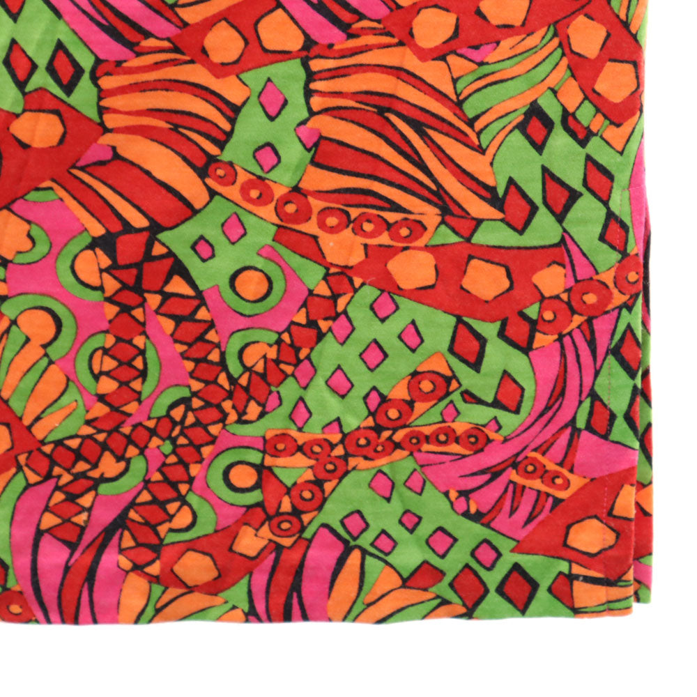 YVES SAINT LAURENT イヴサンローラン 90s オールド 総柄 長袖 カットソー M レッド 他 レディース