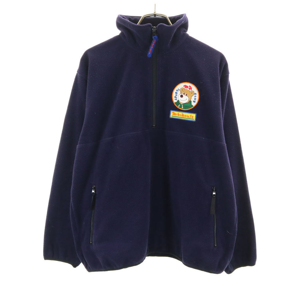mikihouse ミキハウス 日本製 長袖 ハーフジップ フリースジャケット S ネイビー系 メンズ