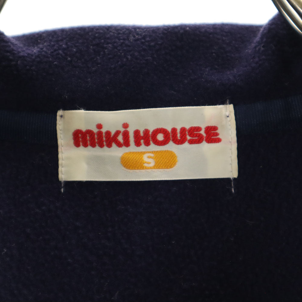 mikihouse ミキハウス 日本製 長袖 ハーフジップ フリースジャケット S ネイビー系 メンズ