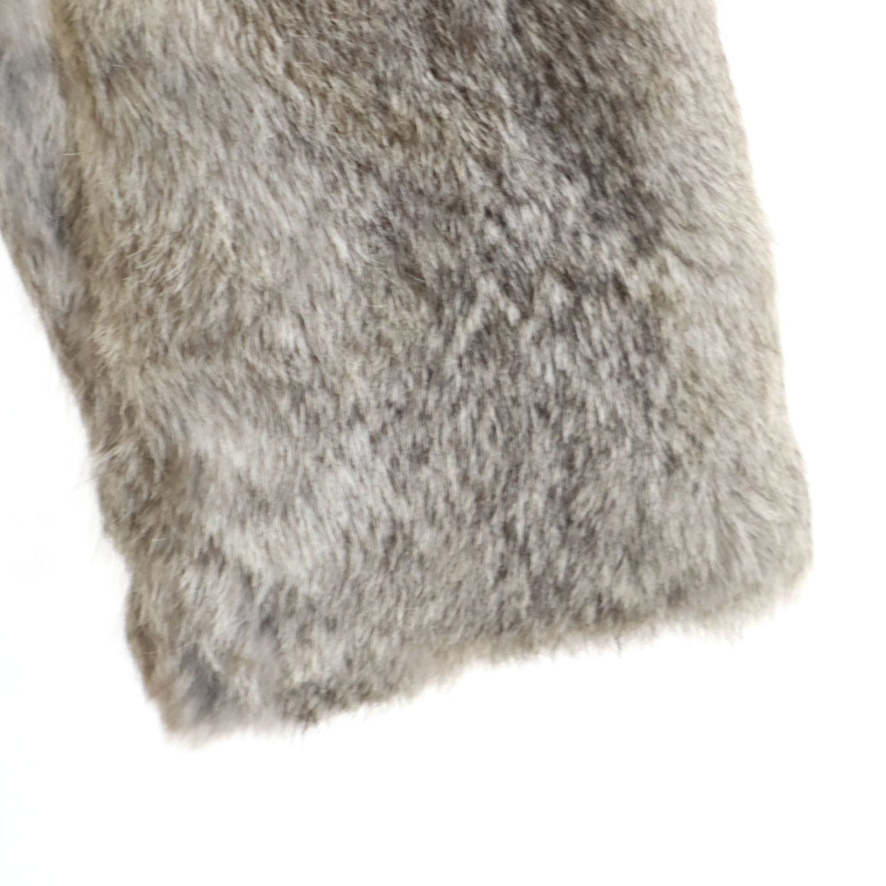 57 Heavy 80s ヴィンテージ 毛皮コート M グレー レディース