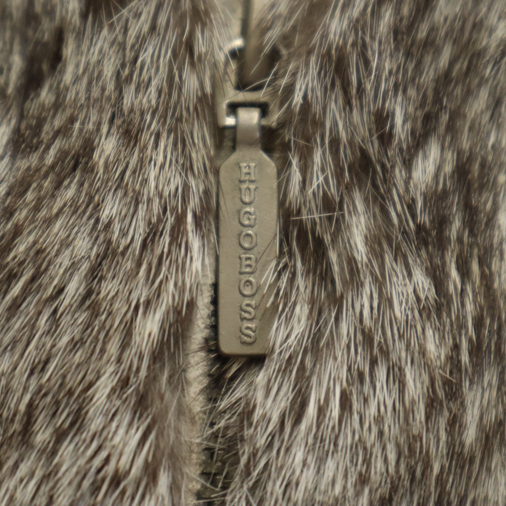 57 Heavy 80s ヴィンテージ 毛皮コート M グレー レディース