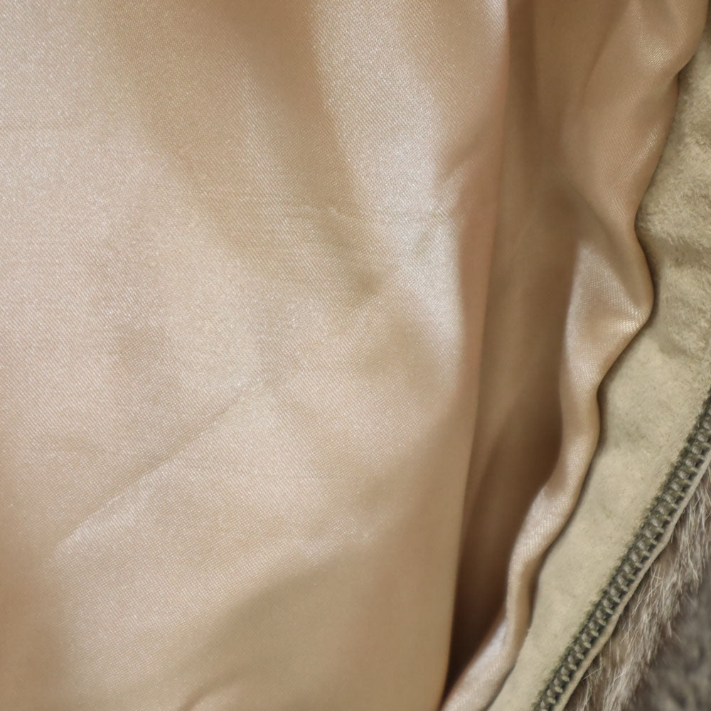 57 Heavy 80s ヴィンテージ 毛皮コート M グレー レディース