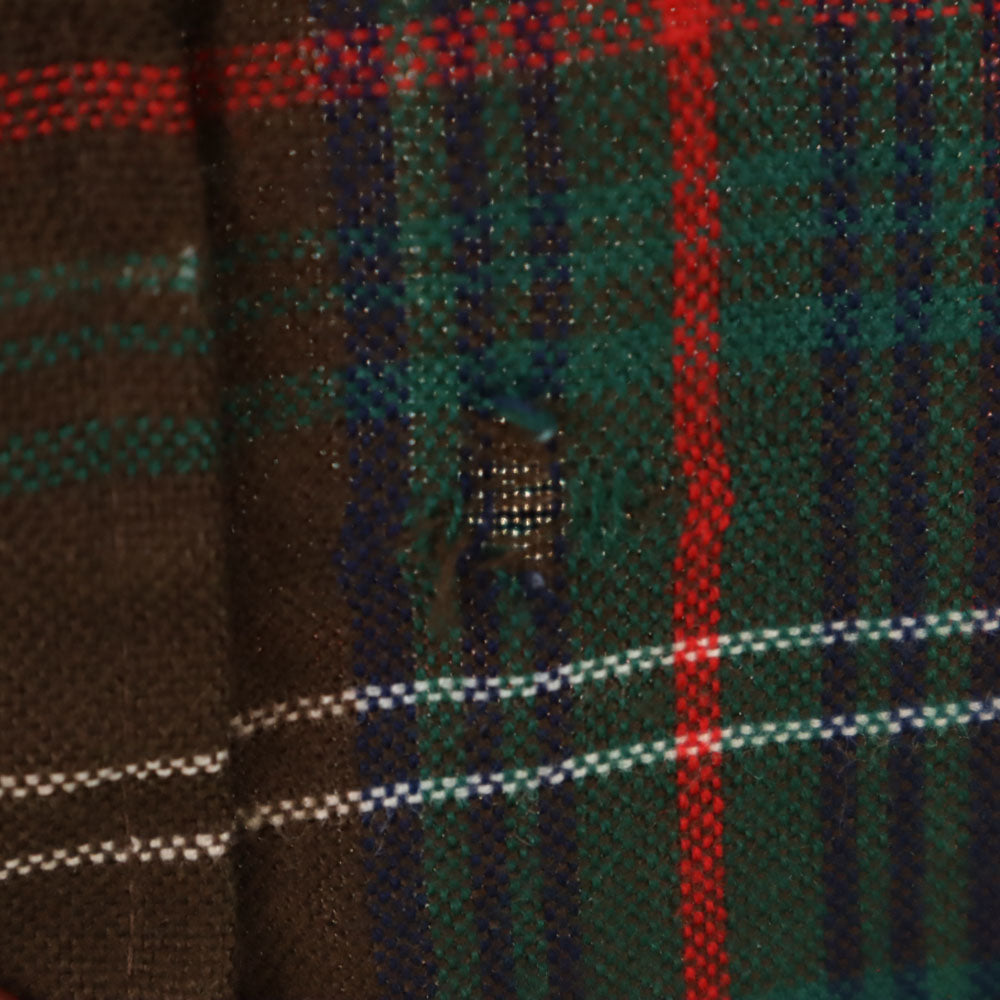 VAN HEUSEN ヴァンヒューゼン 80s ヴィンテージ チェック柄 長袖 シャツ M ブラウン 他 メンズ