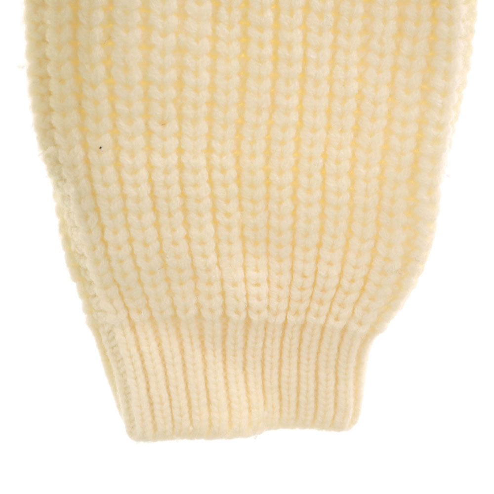 Coldwell 60s 70s カウチン カナダ製 ノルディック 長袖 ショールカラー ニットカーディガン L ホワイト系 メンズ