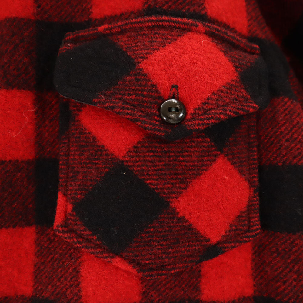 Chippewa チペワ 50s 60s ヴィンテージ バッファローチェック 長袖 ウールシャツ レッド系 メンズ