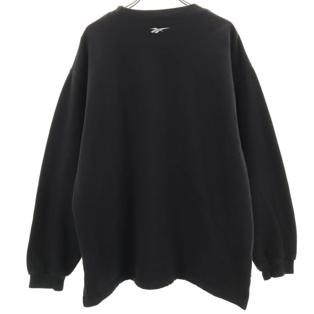 Reebok リーボック 90s オールド 長袖 トレーナー L ブラック系 裏起毛 メンズ