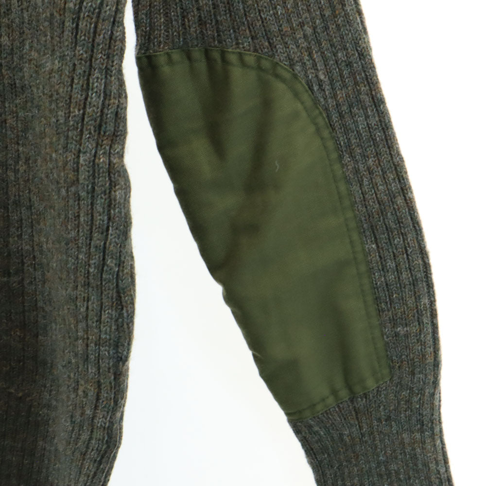 Theweallypallo 80s 90s ウール オールド コマンドニット イングランド製 長袖 セーター 46 カーキ ニット メンズ