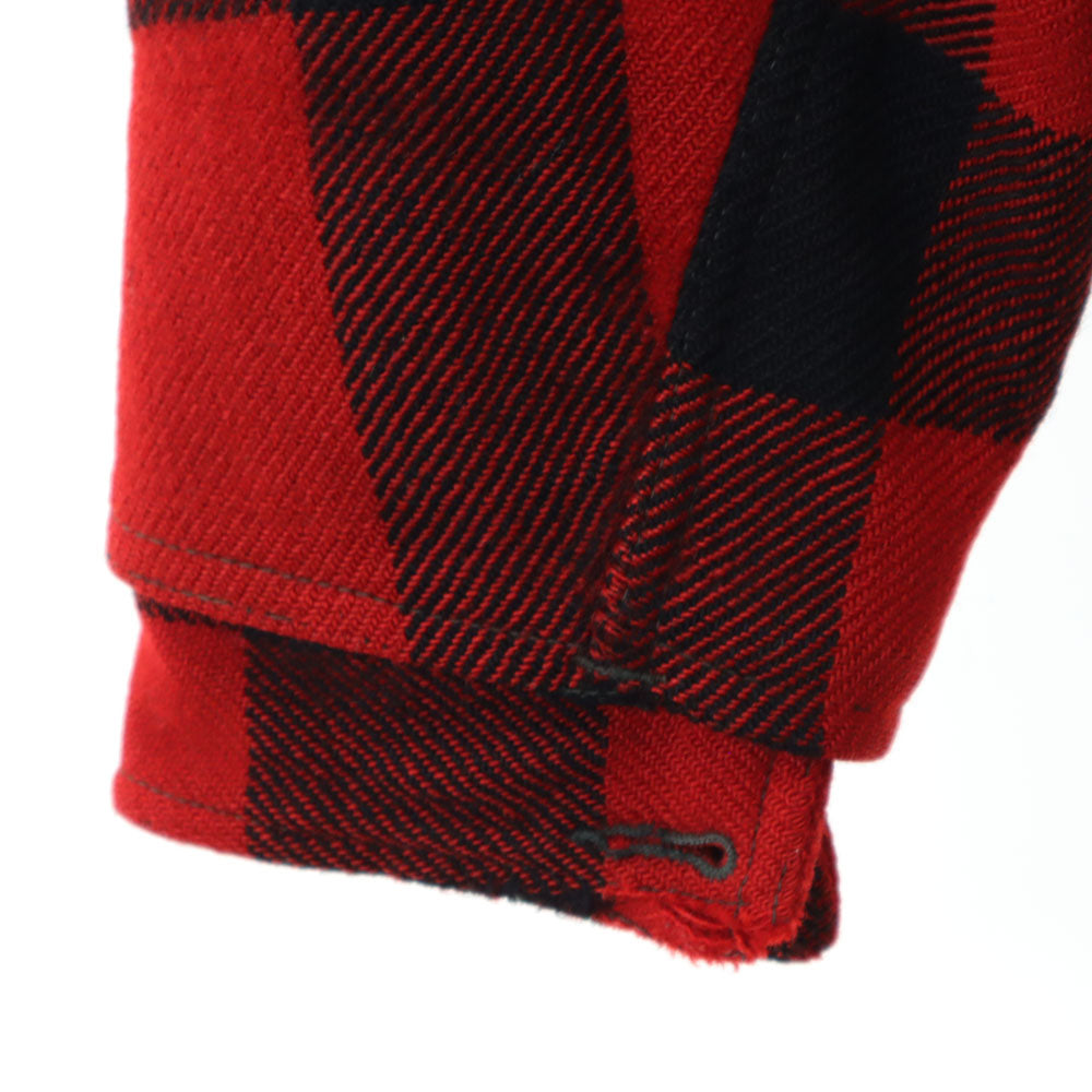 WHITE STAG ホワイトスタッグ 50s ウール ヴィンテージ ダブルマッキーノ チェック柄 カバーオール レッド系 メンズ