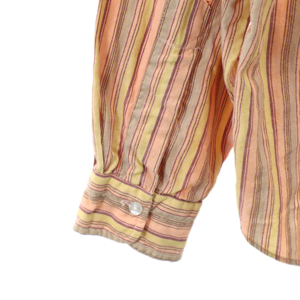 GANT ガント 60s 70s ヴィンテージ ストライプ柄 長袖 シャツ ブラウン系 メンズ